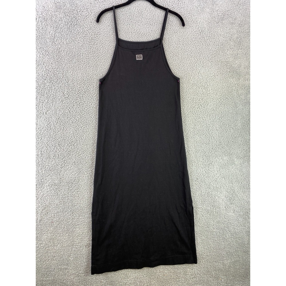 Lauren Ralph Lauren Pencil Dress Women PS Black Spaghetti Straps Long Side Slits